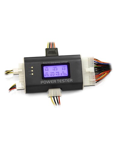 DELOCK tester τροφοδοτικού PC 18159, 3.3V/5V/12V, ATX/BTX/ITX