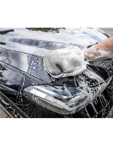 MOJE AUTO γάντι καθαρισμού αυτοκινήτου 19-639, μάλλινο, 18x26cm, γκρι