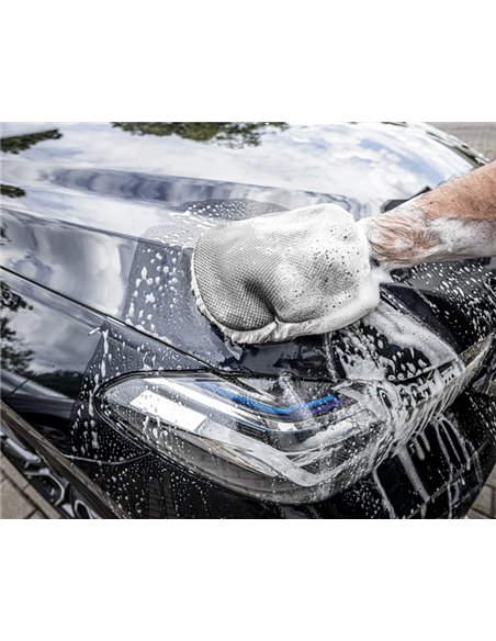 MOJE AUTO γάντι καθαρισμού αυτοκινήτου 19-639, μάλλινο, 18x26cm, γκρι