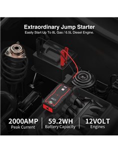 UTRAI εκκινητής μπαταρίας αυτοκινήτου Jstar One με φακό, 12V/2000A, 22000mAh