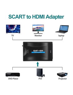 Αντάπτορας SCART σε HDMI CAB-H152, 10.2Gbps, NTSC & PAL, μαύρος