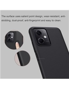 NILLKIN θήκη Super Frosted Shield για Xiaomi Redmi Note 12 5G, μαύρο