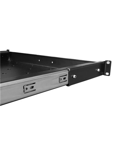 POWERTECH πτυσσόμενο ράφι για rack 19" NETW-0020, βάθος 740mm, μαύρο