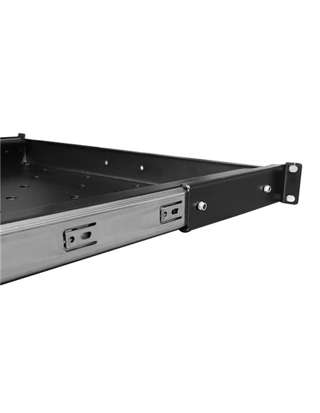 POWERTECH πτυσσόμενο ράφι για rack 19" NETW-0020, βάθος 740mm, μαύρο