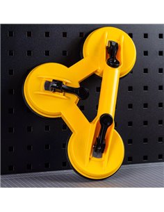 DELI βεντούζα τζαμιών DL-XP23 ικανότητα συγκράτησης 120kg, τριπλή, 118mm