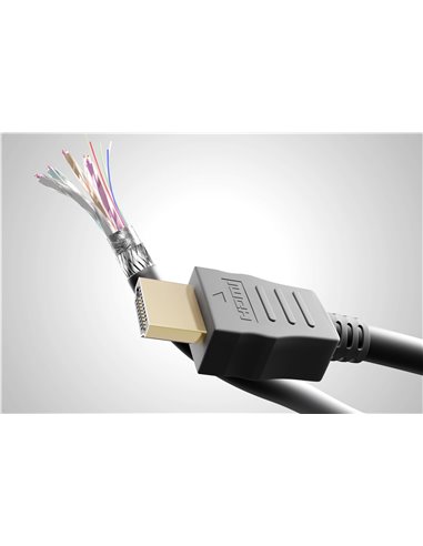 GOOBAY καλώδιο HDMI 2.0 61149 με Ethernet, 4K/60Hz, 18 Gbps, 0.5m, μαύρο