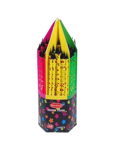 Mολύβι "blackline" HB κοκτέηλ 6 χρώματα