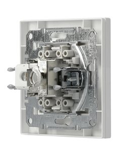 SCHNEIDER ELECTRIC επιτοίχια πρίζα δικτύου RJ45 & RJ12 Asfora EPH4900121