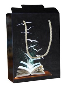 Next χάρτινη τσάντα κουτί Μαύρο βιβλίο Υ22x16,5x6,5εκ. Δυνατότητα εκτύπωσης