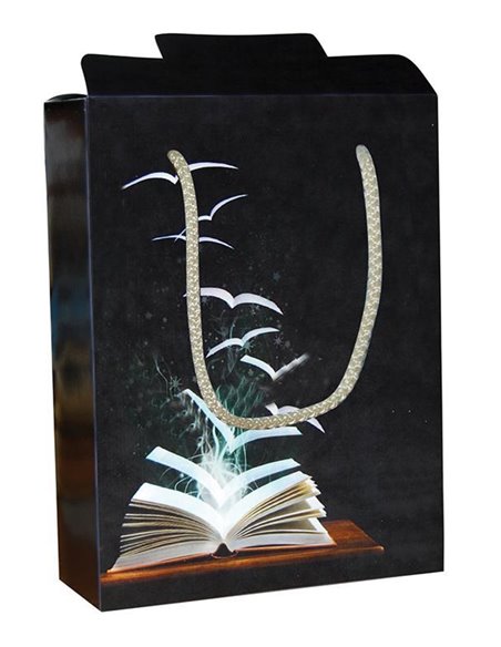 Next χάρτινη τσάντα κουτί Μαύρο βιβλίο Υ22x16,5x6,5εκ. Δυνατότητα εκτύπωσης