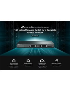 TP-LINK L2+ Managed Switch TL-SG3428X, 24-Port Gigabit, 4x SFP+, Ver.1.0