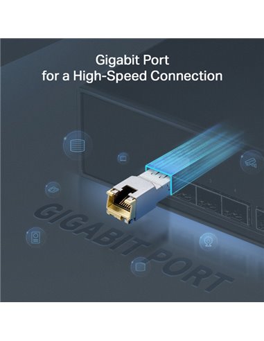 TP-LINK 1000BASE-T RJ45 SFP Module TL-SM331T, έως 100m, Ver. 1.0