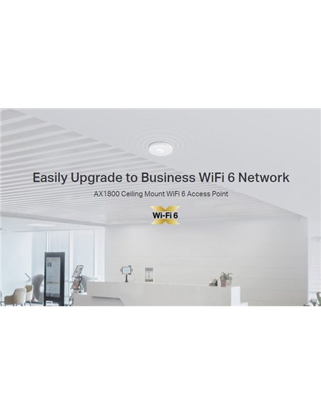 TP-LINK access point EAP613, οροφής, Wi-Fi 6, 1800Mbps, Mesh, Ver. 1.0