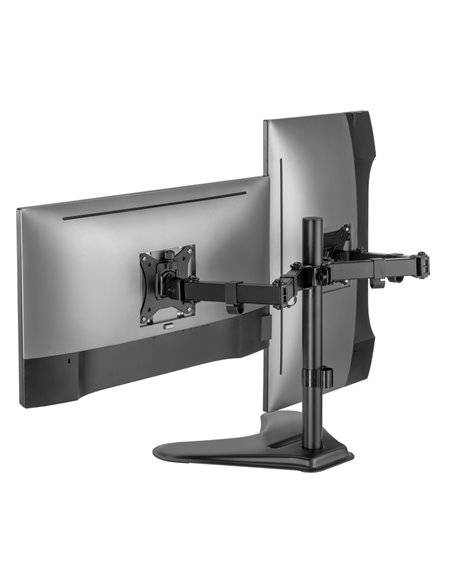 BRATECK βάση γραφείου για 2x οθόνες LDT66-T024, 17-32", έως 9kg