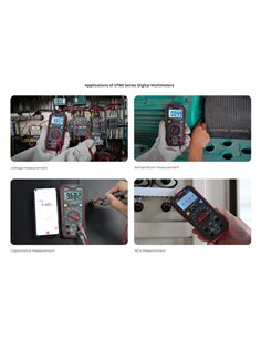 UNI-T ψηφιακό πολύμετρο UT60BT, 1000V AC/DC, NCV, Bluetooth, True RMS