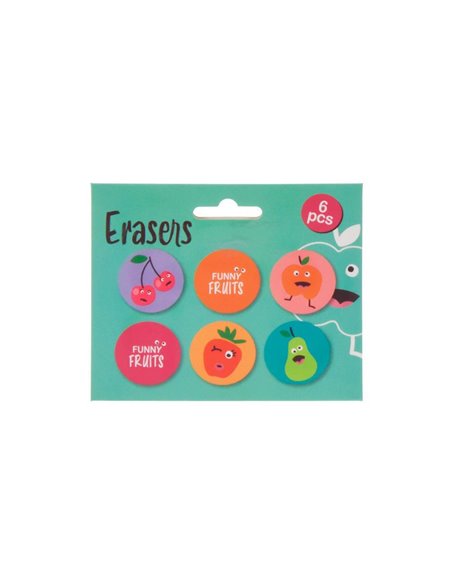 Σβήστρες Funny fruit 6 τεμαχίων