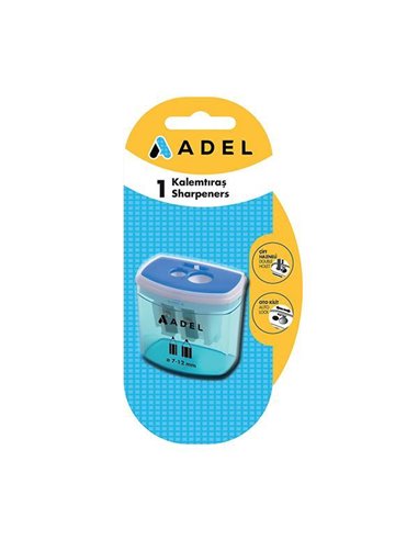 Adel διπλή μεταλλική ξύστρα σε blister