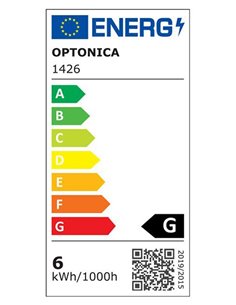 OPTONICA LED λάμπα candle C37 1426, 5,5W, 4500K, E14, 450lm
