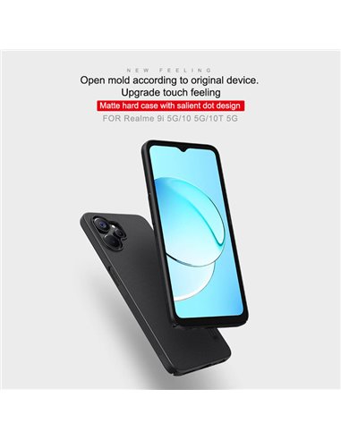 NILLKIN θήκη Super Frosted Shield για Realme 9i 5G/10 5G, μαύρη