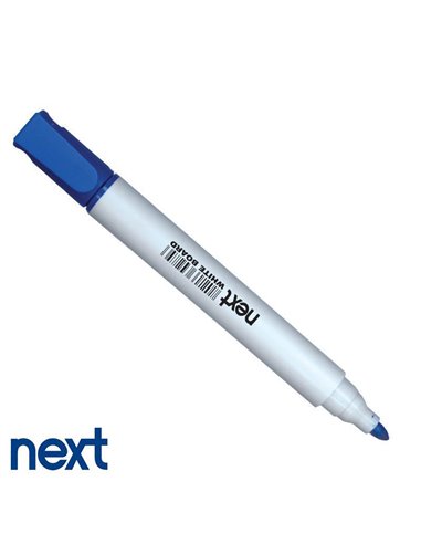 Μαρκαδόρος λευκού πίνακα επαναγεμιζόμενος μπλε στρογγυλή μύτη