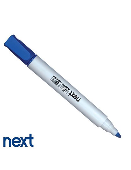 Μαρκαδόρος λευκού πίνακα επαναγεμιζόμενος μπλε στρογγυλή μύτη