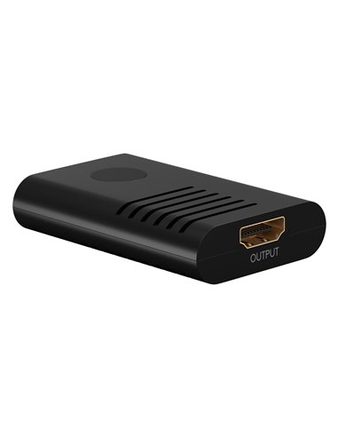GOOBAY HDMI repeater 58492, 4K/60Hz έως 20m, 4K/30Hz έως 25m, μαύρο