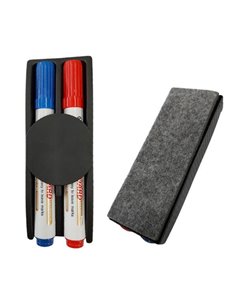 Next σφουγγάρι πίνακα με 2 μαρκαδόρους