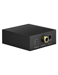 GOOBAY μετατροπέας ήχου 58493, Coaxial/Toslink σε 2x RCA, μαύρος