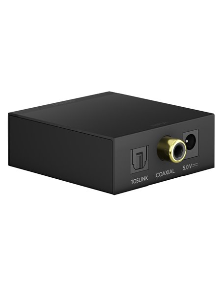 GOOBAY μετατροπέας ήχου 58493, Coaxial/Toslink σε 2x RCA, μαύρος