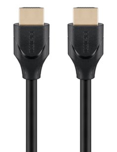 GOOBAY καλώδιο HDMI 2.1 61638, Ethernet, ARC, 8K/60Hz 48 Gbps, 1m, μαύρο