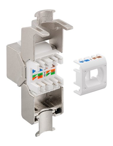 GOOBAY keystone module RJ45 CΑΤ 8.1 61129, STP, 2000 MHz, GHMT, ασημί