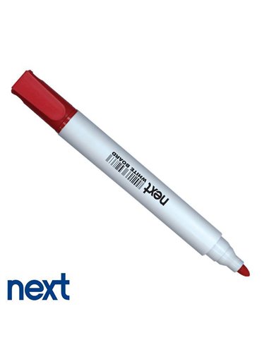 Μαρκαδόρος λευκού πίνακα επαναγεμιζόμενος κόκκινος στρογγυλή μύτη