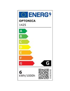 OPTONICA LED λάμπα C37 1425, 5.5W, 6000K, E14, 450lm