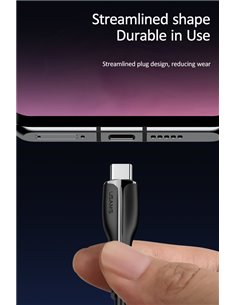 USAMS καλώδιο USB-C σε USB US-SJ372, 2A, 1m, μαύρο