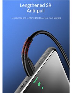 USAMS καλώδιο USB-C σε USB US-SJ366, 2A, 1m, μαύρο