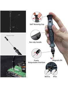 JAKEMY σετ εργαλείων YF-P14, επαγγελματικών προδιαγραφών, 141τμχ