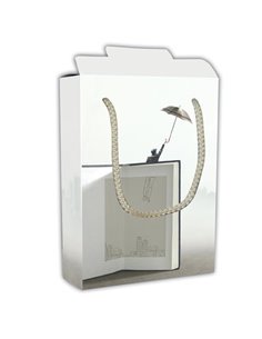 Next χάρτινη τσάντα κουτί Βιβλίο ομπρέλα Υ24,5x18,5x5εκ. Δυνατότητα εκτύπωσης