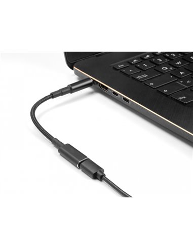 POWERTECH καλώδιο τροφοδοσίας CAB-UC072, USB-C σε Dell 4.5x3.0mm, μαύρο