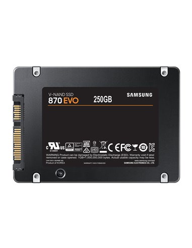 SAMSUNG SSD 870 Evo 2.5", 250GB, SATA 3, 560-530MB/s