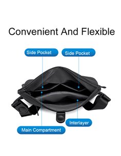 ARCTIC HUNTER τσάντα ώμου K00567 με θήκη tablet, 6L, μαύρη