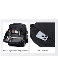 ARCTIC HUNTER τσάντα ώμου K00542, με θήκη tablet 9.7", 4L, μαύρη