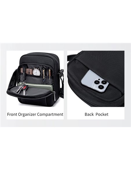 ARCTIC HUNTER τσάντα ώμου K00542, με θήκη tablet 9.7", 4L, γκρι