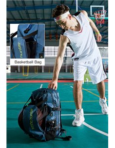 ARCTIC HUNTER τσάντα πλάτης B00391 με θήκη μπάλας & laptop, 26L, μαύρη