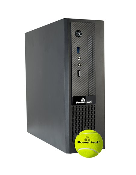 POWERTECH PC Case PT-1098 με 250W PSU, Mini-ITX, 280x93x290mm, μαύρο