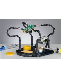 GOOBAY βάση στήριξης πλακέτας 61669 για συγκόλληση, 4x βραχίονες, μαύρη