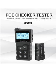 NOYAFA tester καλωδίων δικτύου NF-488 για RJ45 PoE