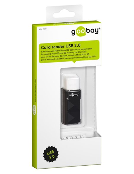 GOOBAY card reader 95682 για SD κάρτα μνήμης, 480 Mbps, μαύρο