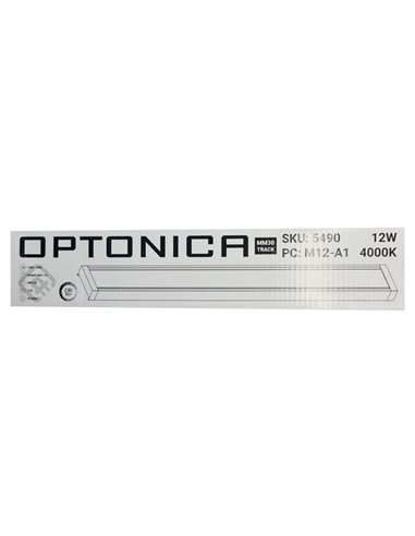 OPTONICA LED μαγνητικό φωτιστικό 5490, 12W, 4000K, μεταλλικό, μαύρο
