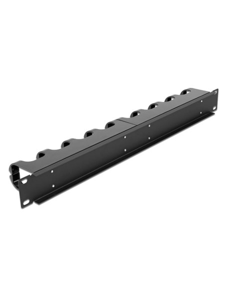 DELOCK cable management 66849 για rack 19"/1U, 10x γάντζοι, μαύρο