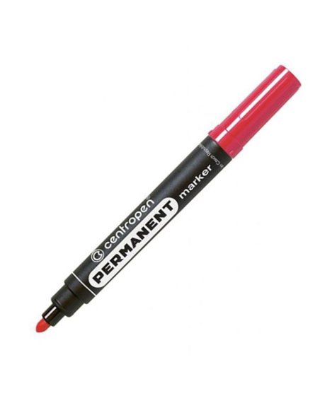 Centropen μαρκαδόρος ανεξίτηλος κόκκινος στρόγγυλη μύτη 2,5mm